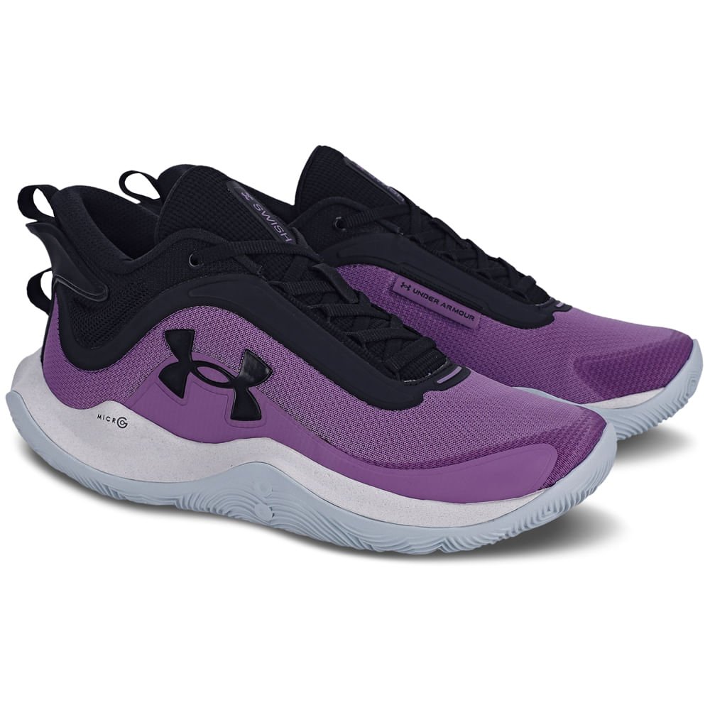Tênis de Basquete Masculino Under Armour Swish Roxo 4