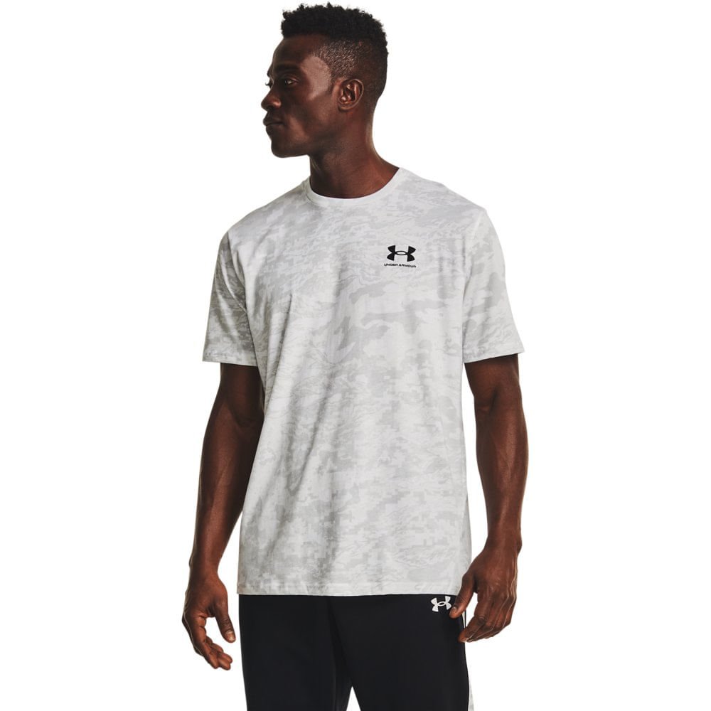 Camiseta Masculina Under Armour Abc Camo Branco 4