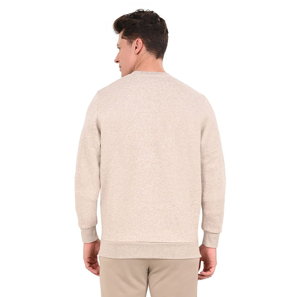 Moletom Masculino Under Armour Essential Crew Bege 3