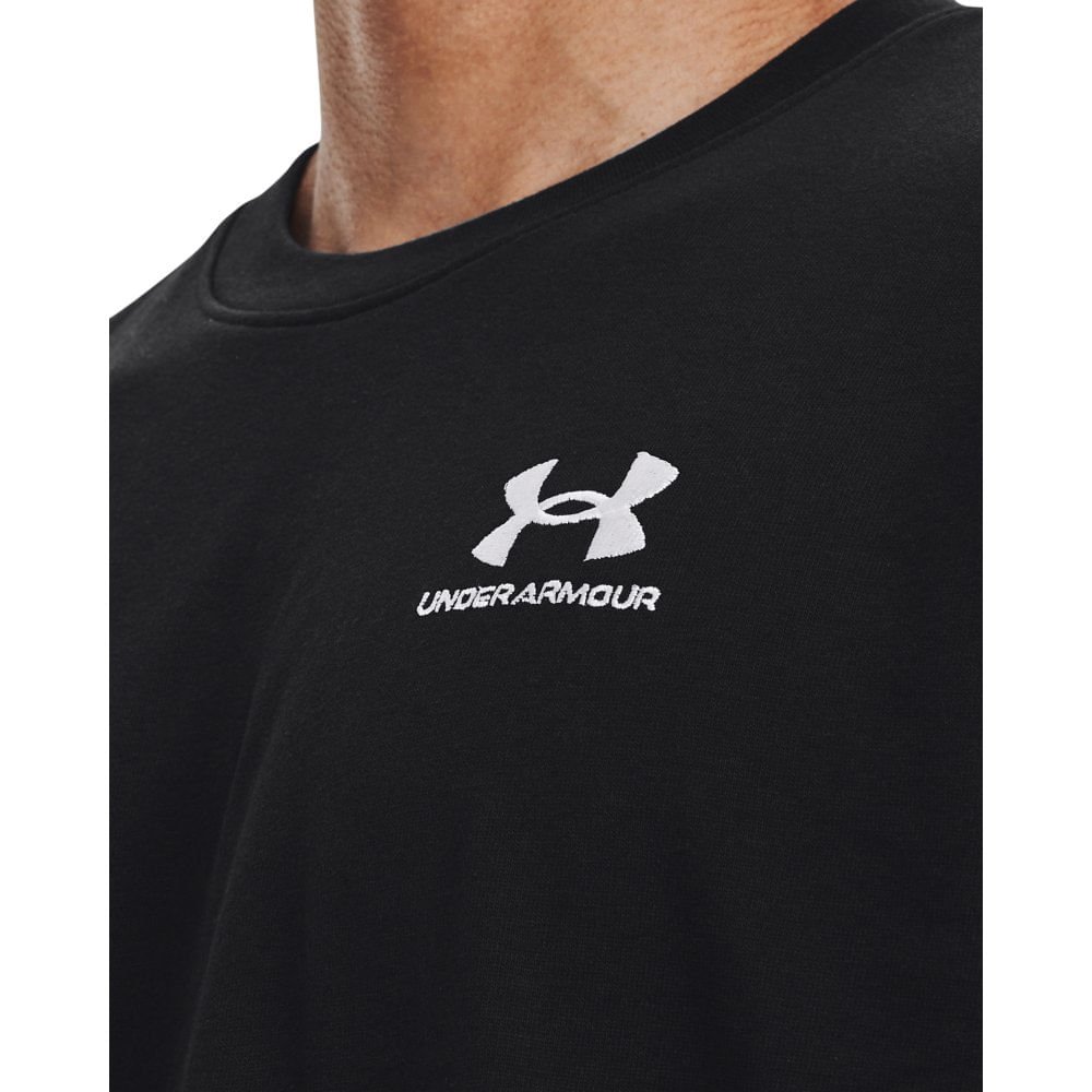 Camiseta de Treino Masculina Under Armour Logo EMB HEA Preto 4