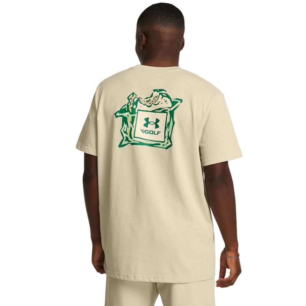 Camiseta Masculina Under Armour Playoff LE Bege 2