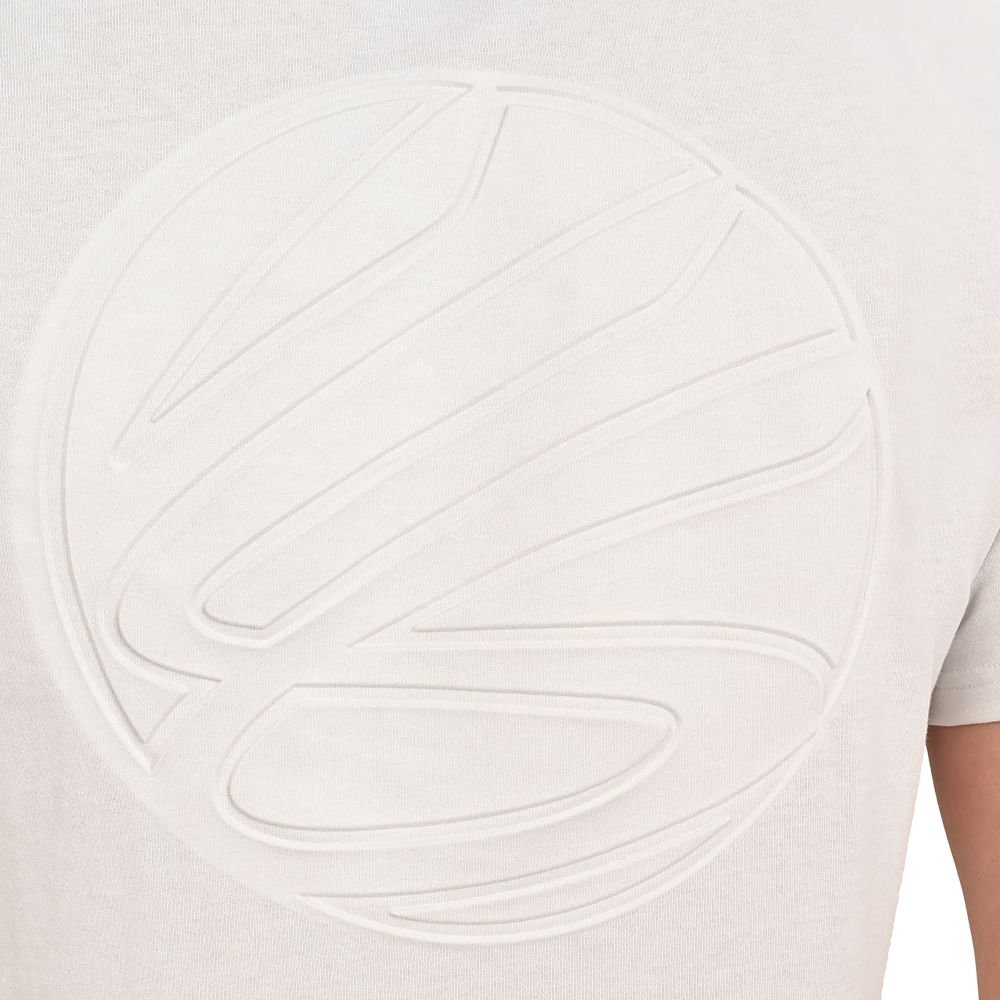 Camiseta Masculina Under Armour Curry Emboss Heavyweight Off White 5