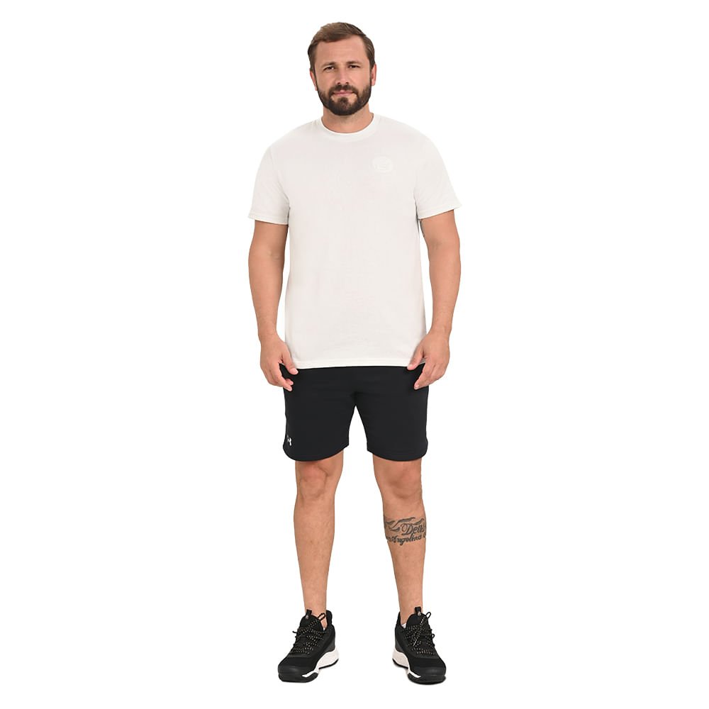 Camiseta Masculina Under Armour Curry Emboss Heavyweight Off White 4