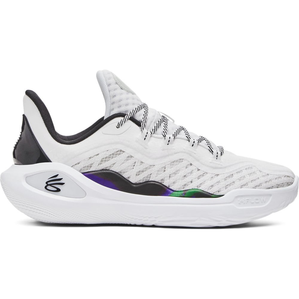 Tênis de Basquete Under Armour Curry 11 Bruce Lee Wind Branco 1