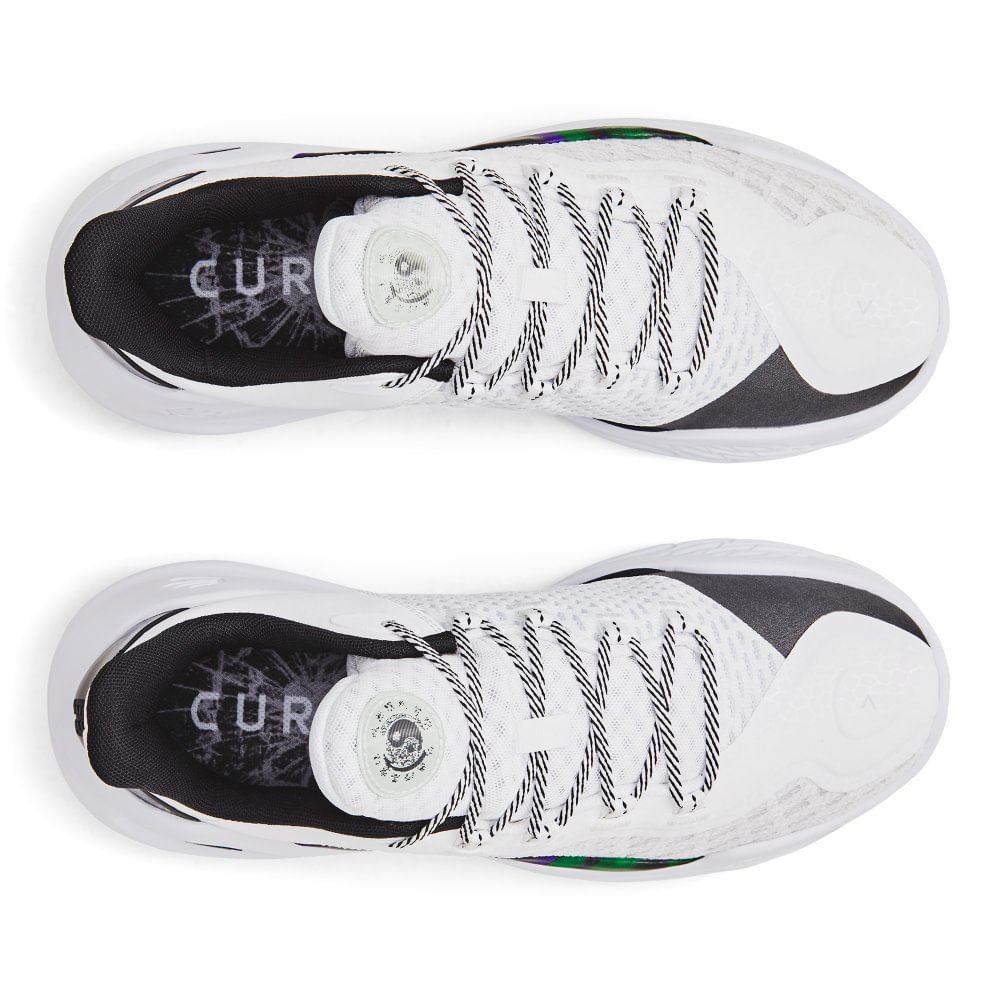 Tênis de Basquete Under Armour Curry 11 Bruce Lee Wind Branco 2