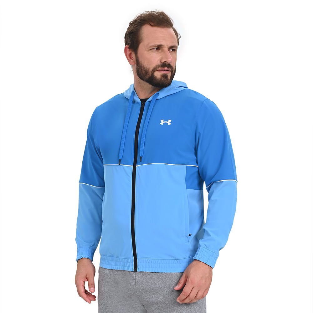 Jaqueta de Treino Masculina Under Armour Baseline Woven Azul 1
