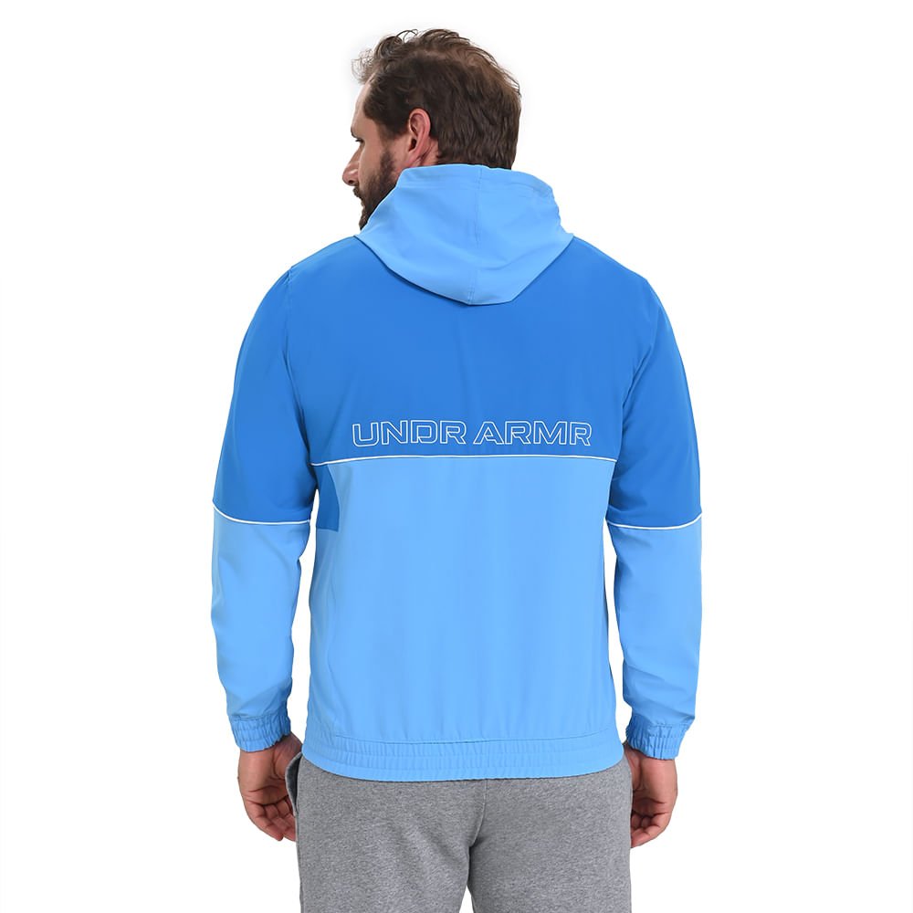 Jaqueta de Treino Masculina Under Armour Baseline Woven Azul 2