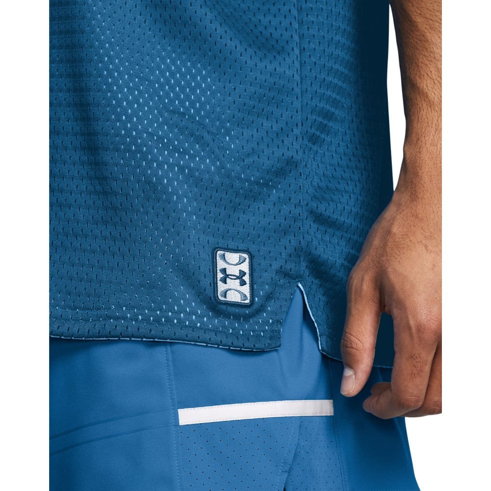 Regata de Basquete Masculino Under Armour Baseline Reversible Azul 3