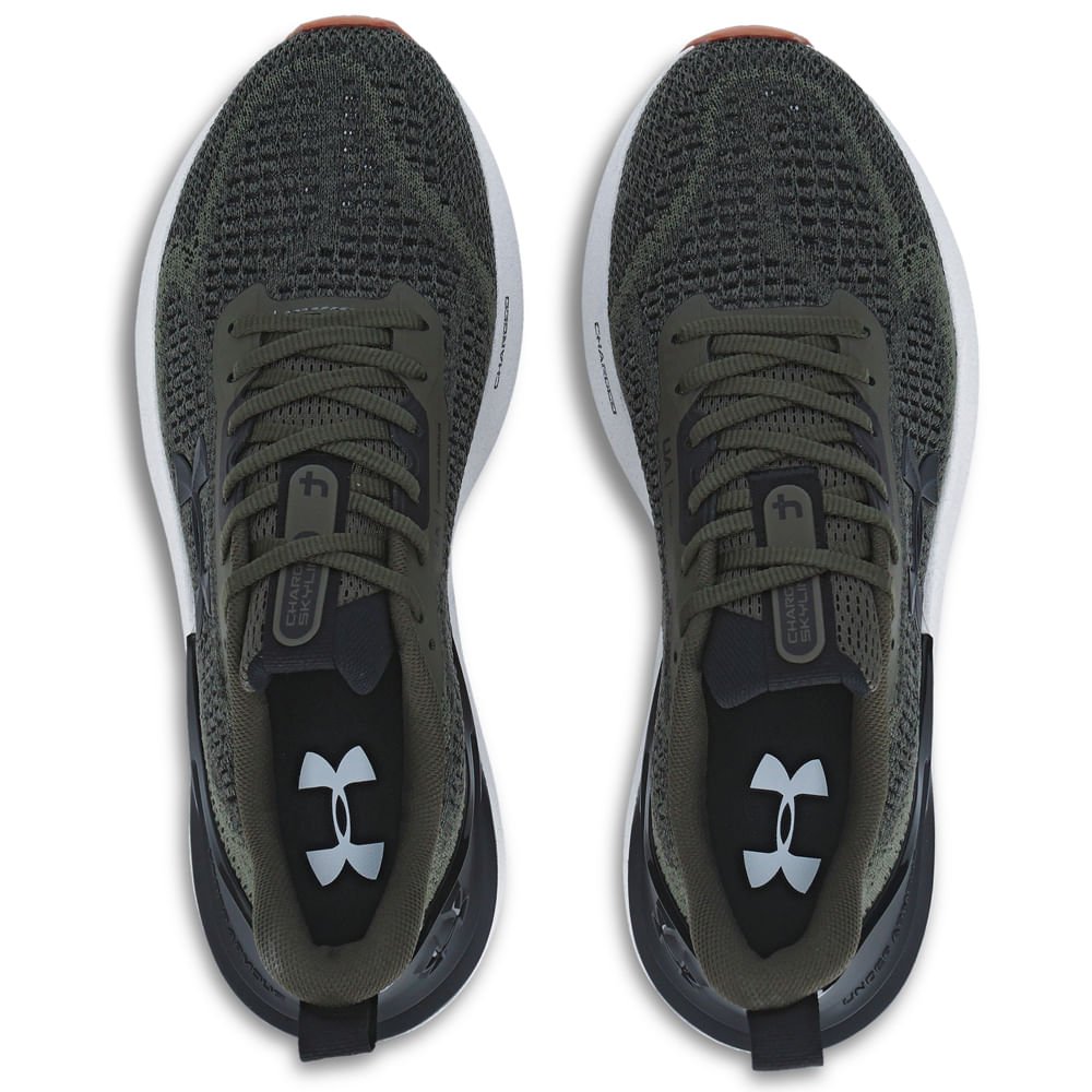 Tênis de Corrida Under Armour Charged Skyline 4 Verde 3