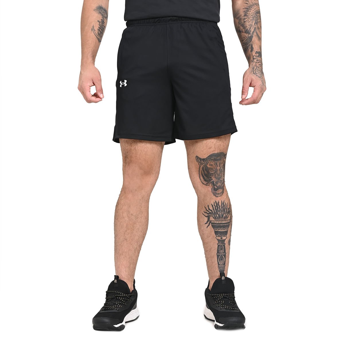 Shorts de Treino Masculino Under Armour Baseline Preto 4