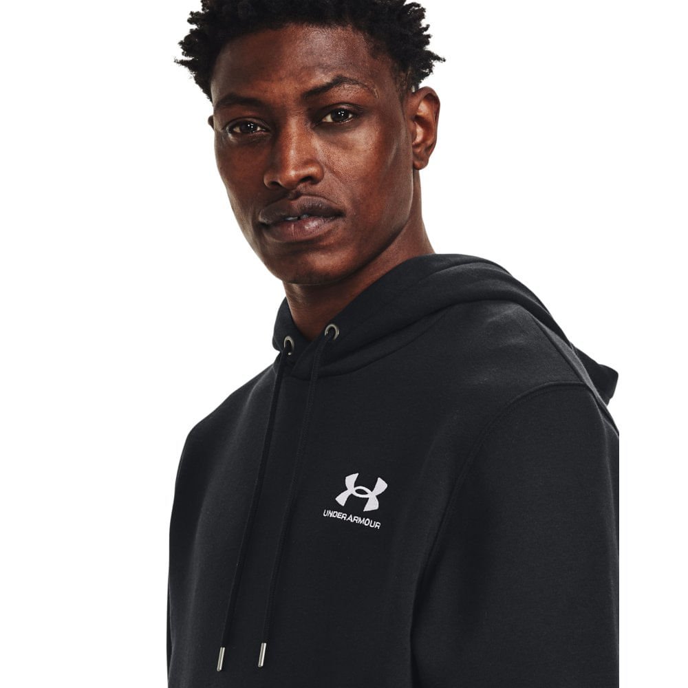 Moletom Masculino Under Armour Essential Fleece Preto 3
