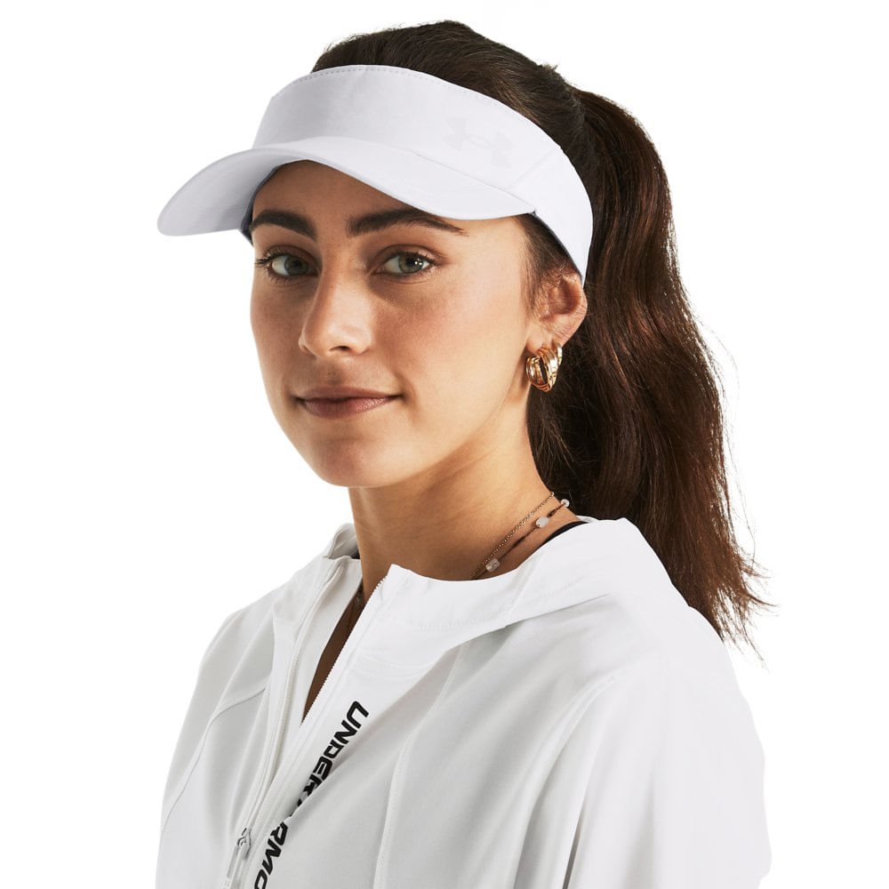 Viseira de Corrida Under Armour Iso-Chill Launch Branco 3
