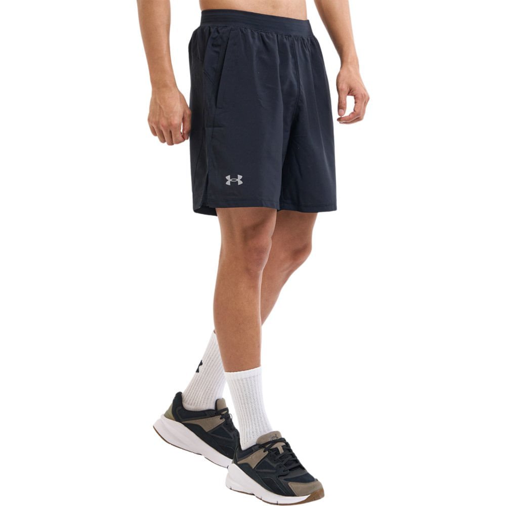 Shorts de Corrida Masculino Under Armour Launch 7 Preto 4