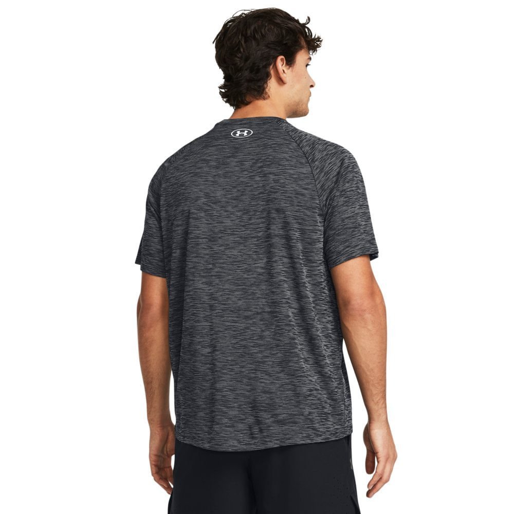 Camiseta de Treino Masculino Under Armour Tech Textured Cinza 2