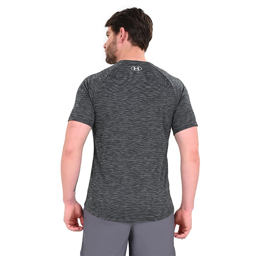 Camiseta de Treino Masculino Under Armour Tech Textured Preto 3