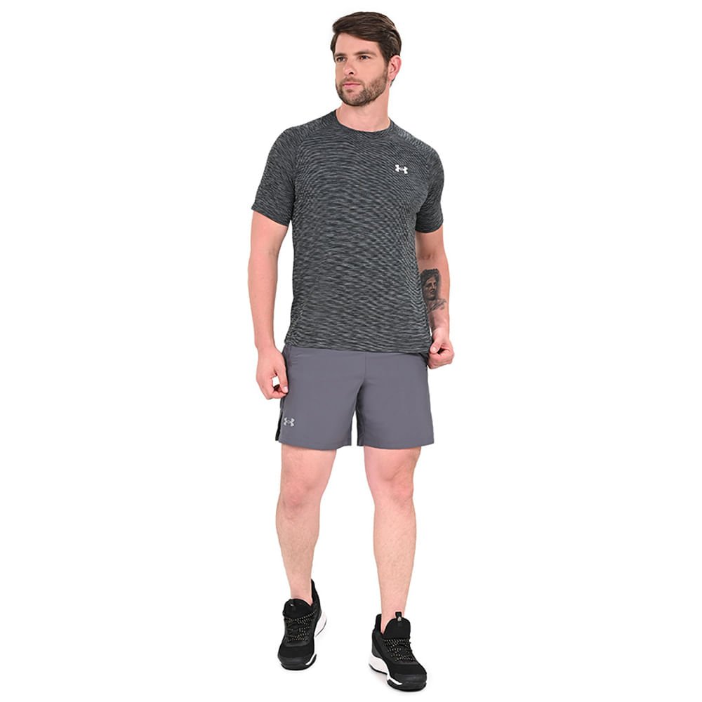 Camiseta de Treino Masculino Under Armour Tech Textured Preto 4