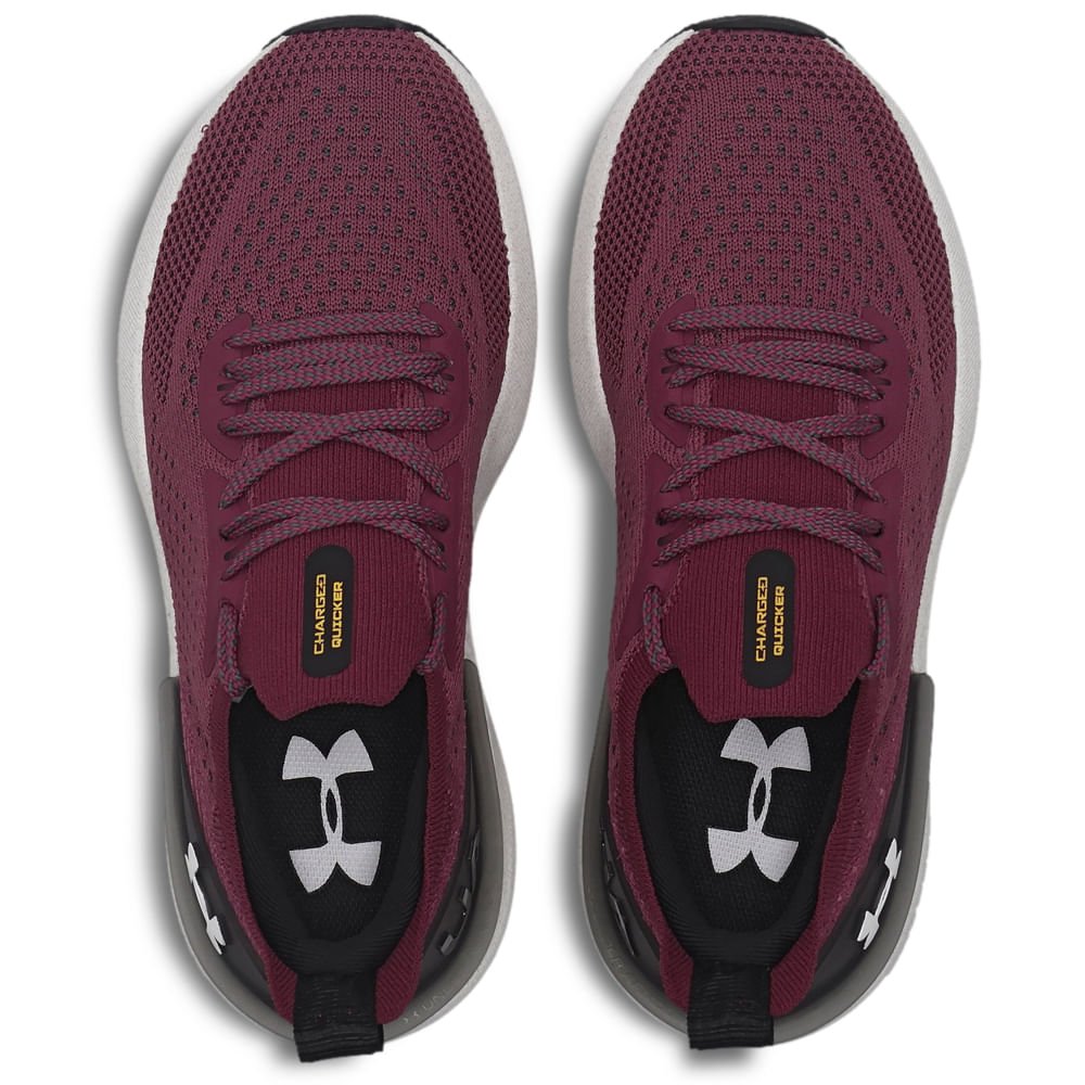 Tênis de Corrida Feminina Under Armour Charged Quicker Bordô 2