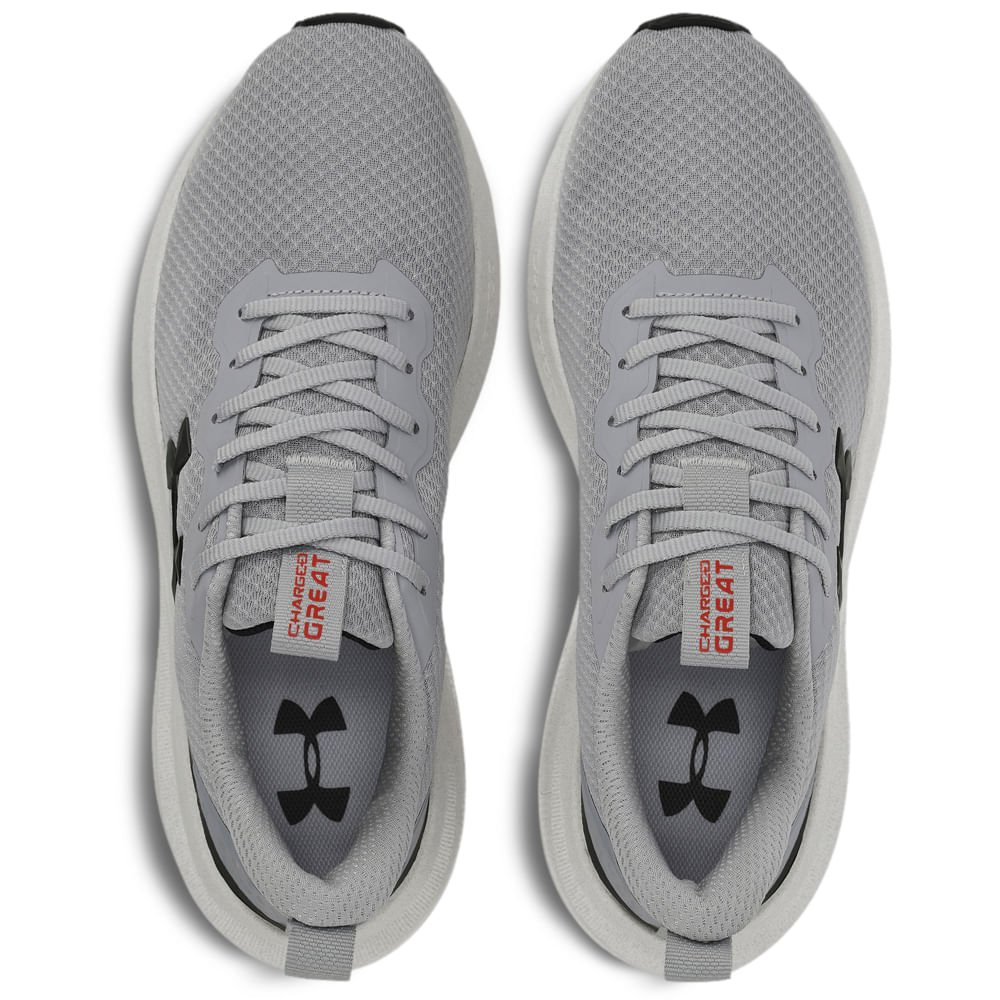Tênis de Corrida Under Armour Charged Great Cinza 2