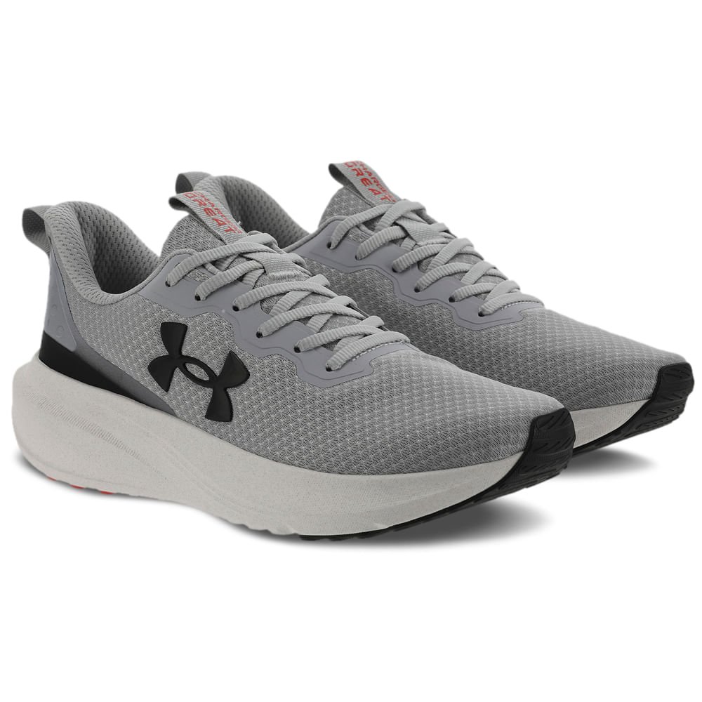 Tênis de Corrida Under Armour Charged Great Cinza 3