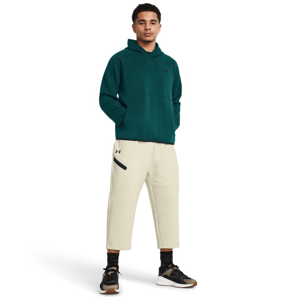 Blusa de Moletom Masculina Under Armour Unstoppable Flc Verde 2