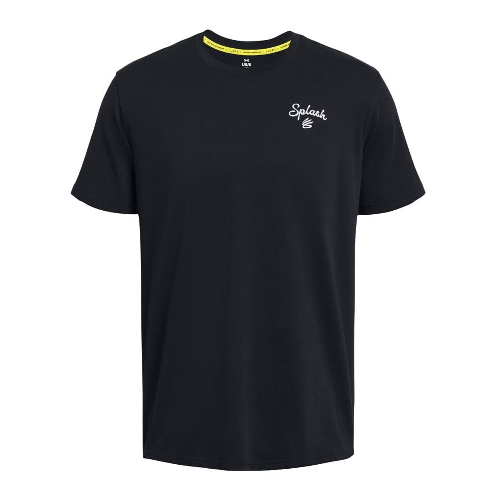 Camiseta Masculina Under Armour Curry Embroidered Splash Preto 4