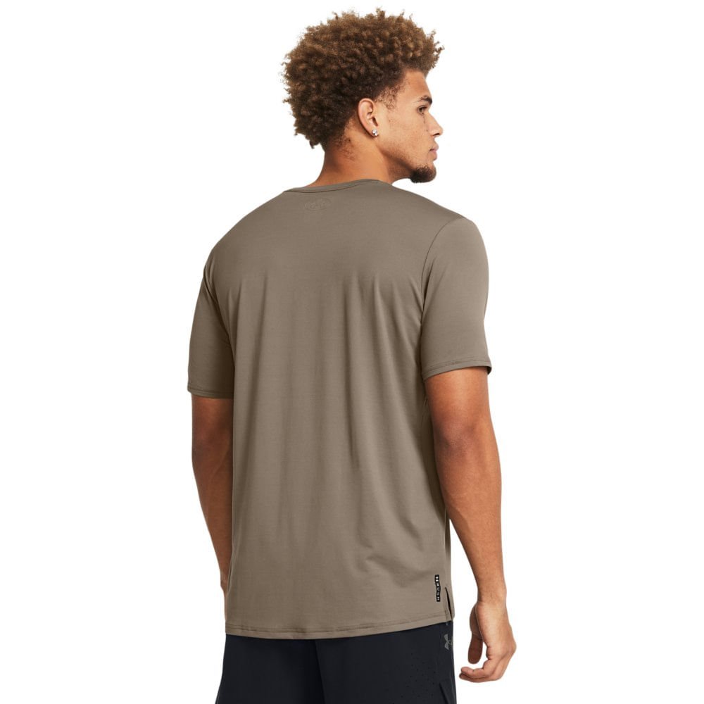 Camiseta de Treino Masculina Under Armour Vanish Energy Bege 2