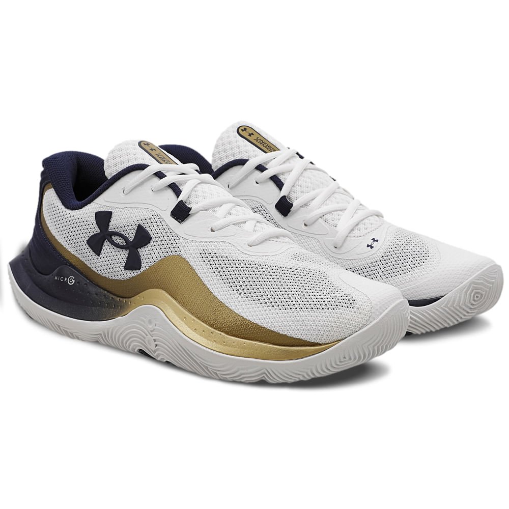 Tênis de Basquete Under Armour Buzzer 2 Branco 2