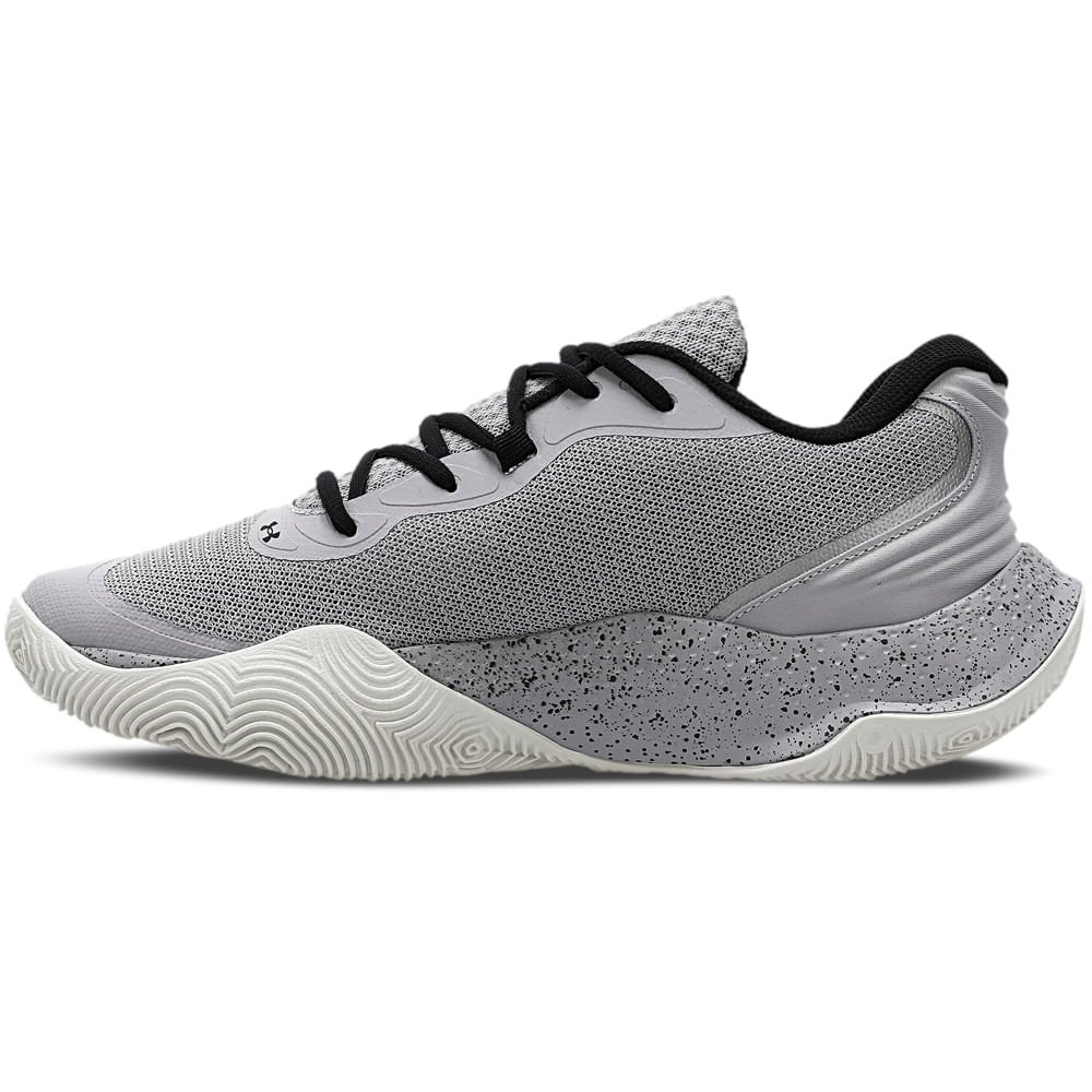 Tênis de Basquete Under Armour Buzzer 2 Cinza 3