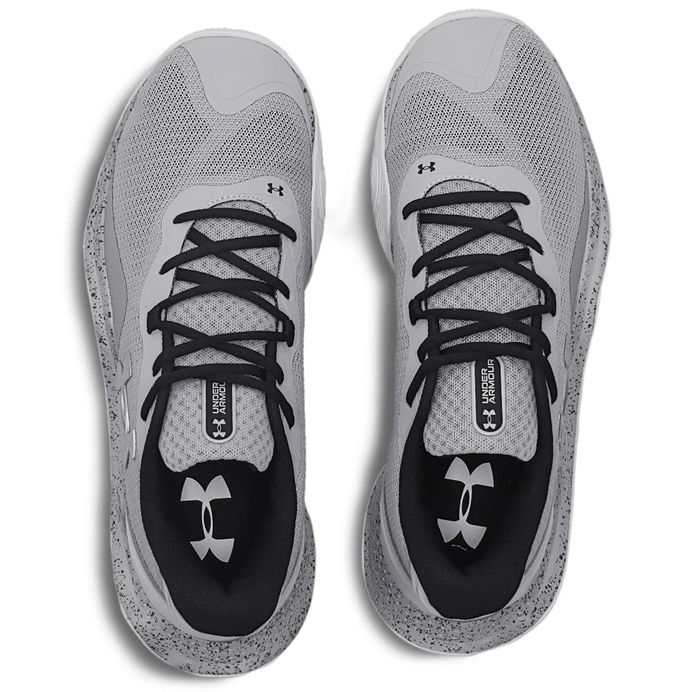 Tênis de Basquete Under Armour Buzzer 2 Cinza 4