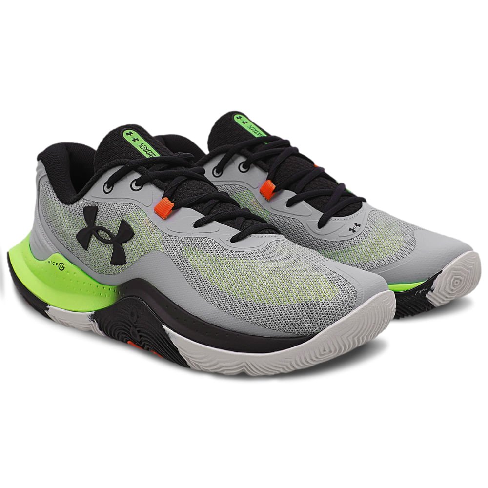 Tênis de Basquete Masculino Under Armour Buzzer 2 Cinza 3