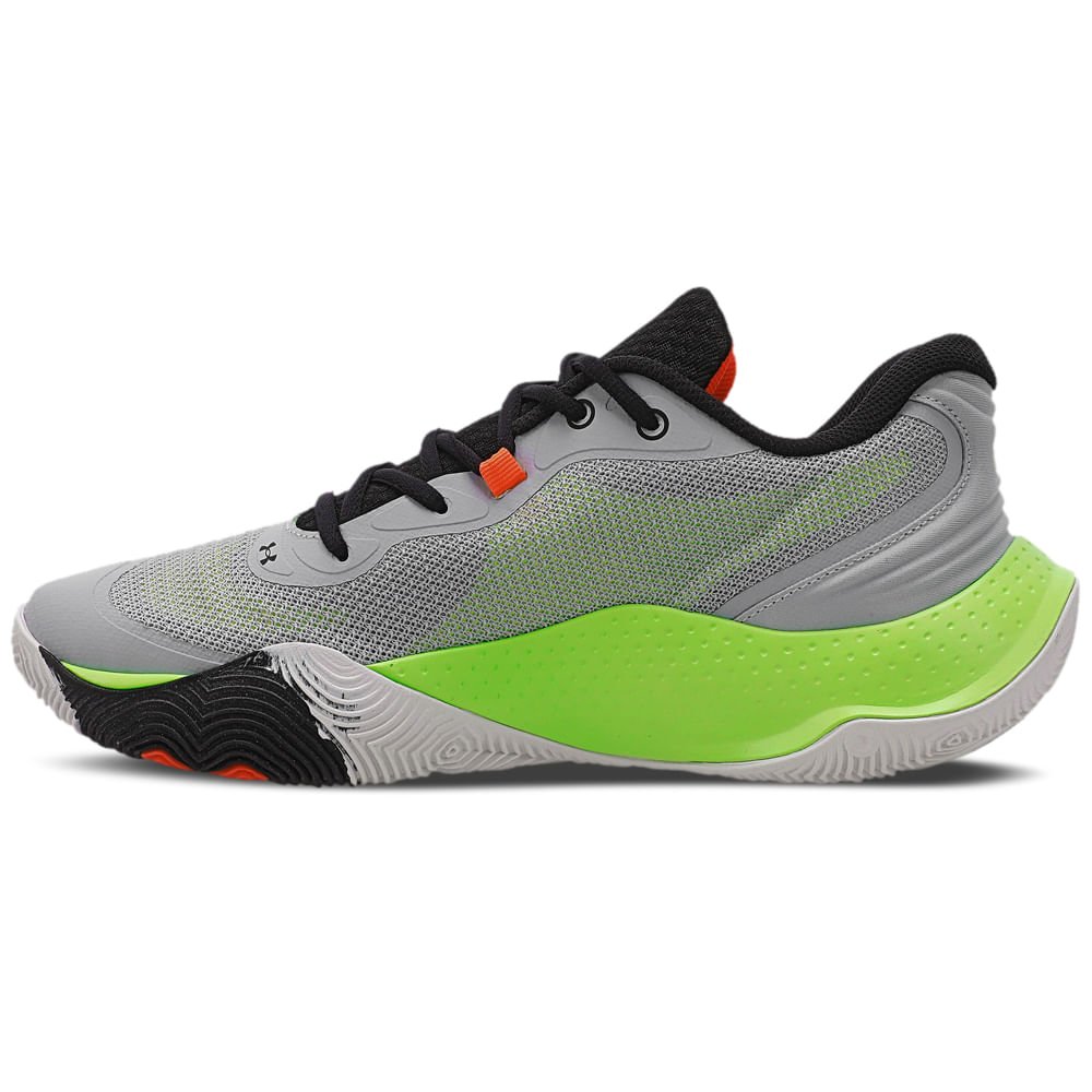 Tênis de Basquete Masculino Under Armour Buzzer 2 Cinza 4