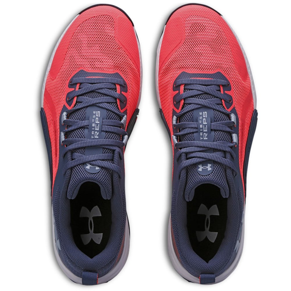 Kit 2 Tênis de treino Tribase Under Armour modelos Lift e Reps Amarelo/Vermelho 3