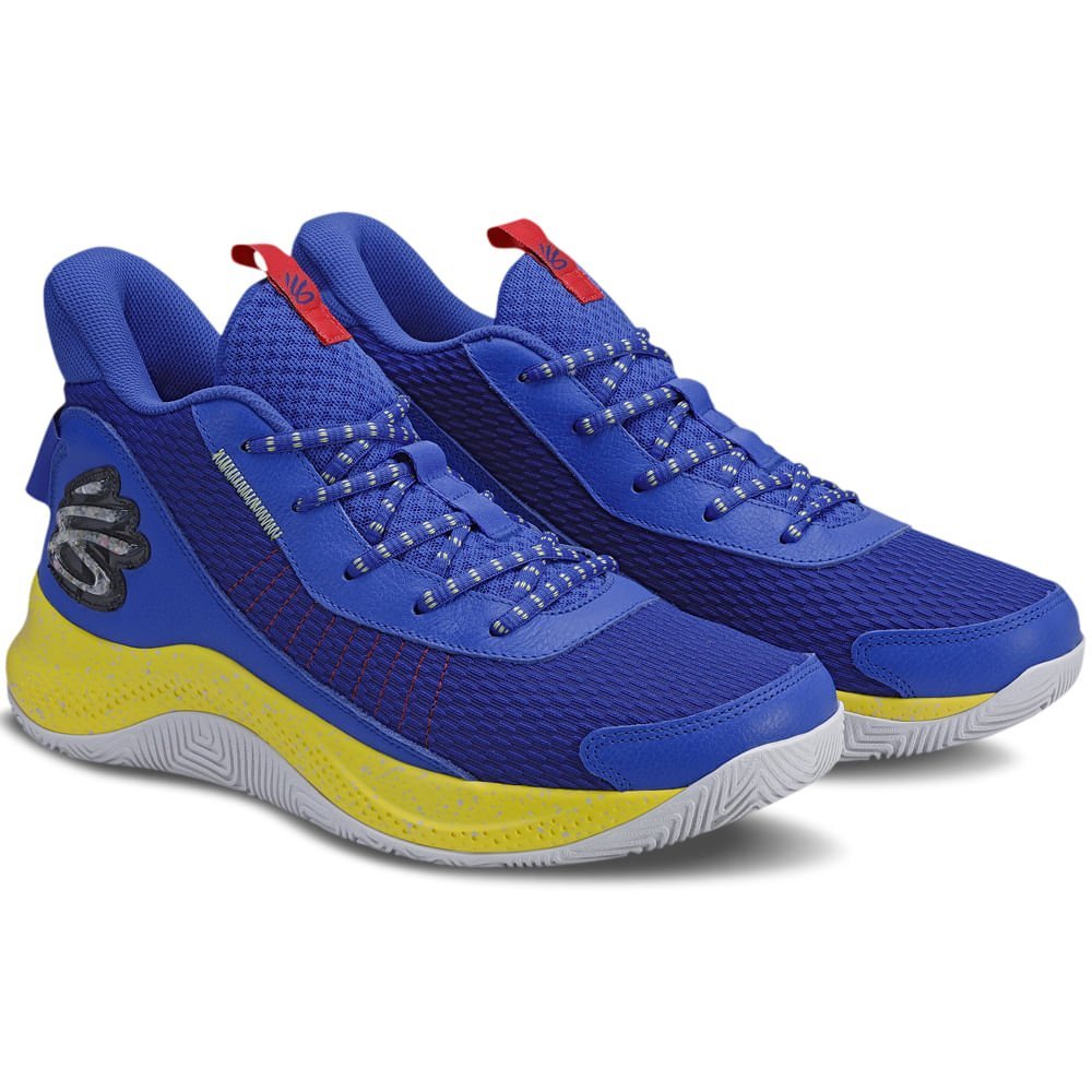 Kit 1 Tênis de Basquete Under Armour Curry 3Z7 e 1 Boné Curry Snapback Azul 2
