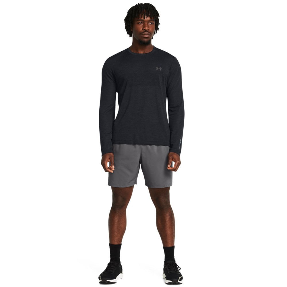 Shorts de Corrida Masculino Under Armour Launch 7 Cinza 2