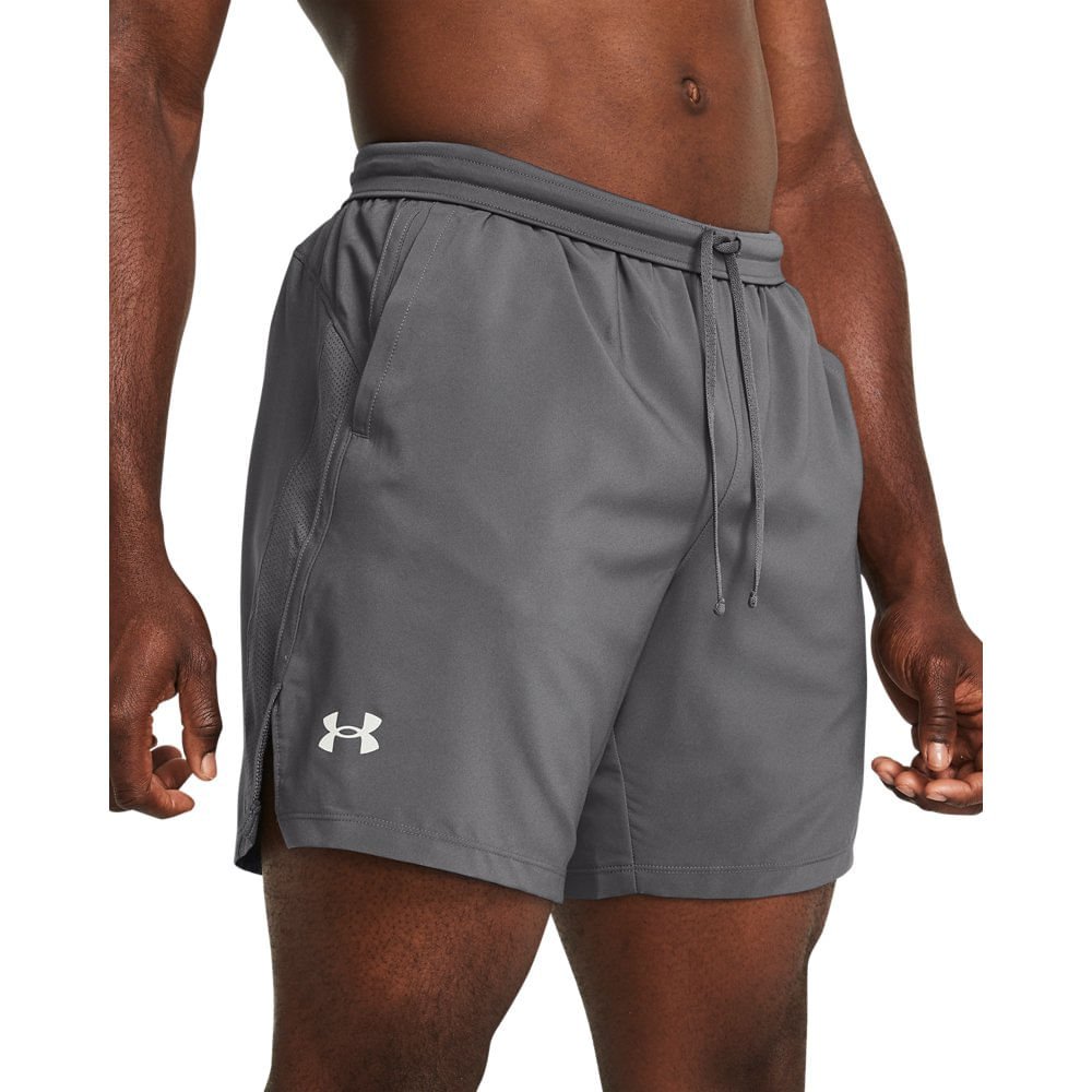 Shorts de Corrida Masculino Under Armour Launch 7 Cinza 3