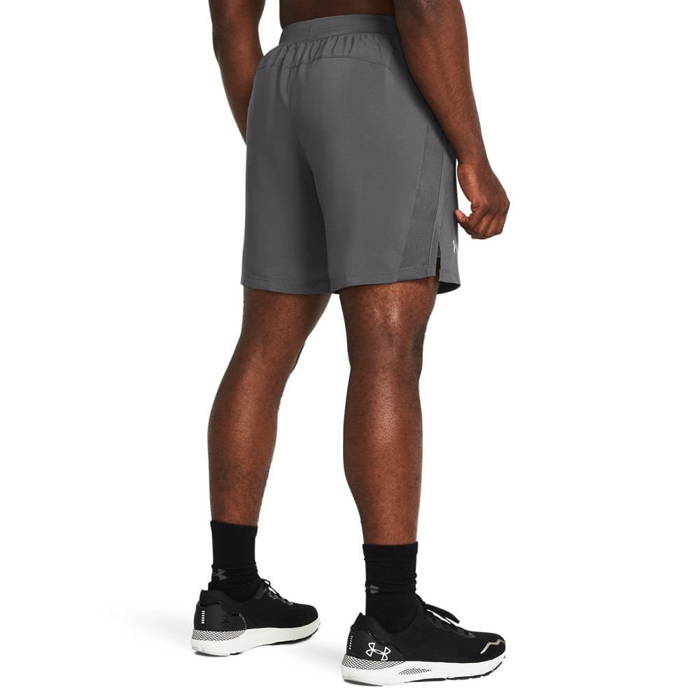 Shorts de Corrida Masculino Under Armour Launch 7 Cinza 4