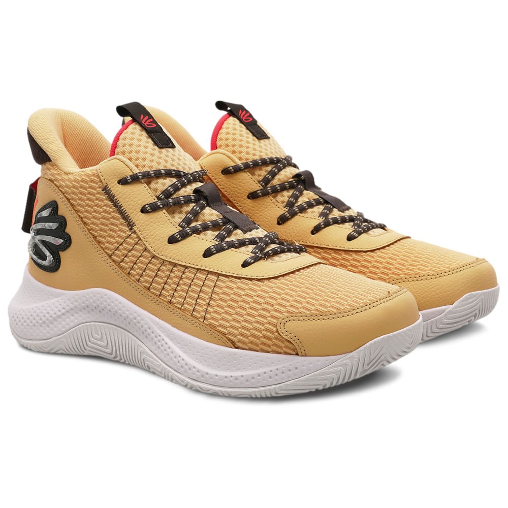 Tênis de Basquete Masculino Under Armour Curry 3Z7 Amarelo 3