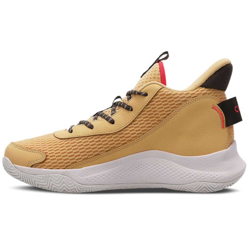 Tênis de Basquete Masculino Under Armour Curry 3Z7 Bege 4
