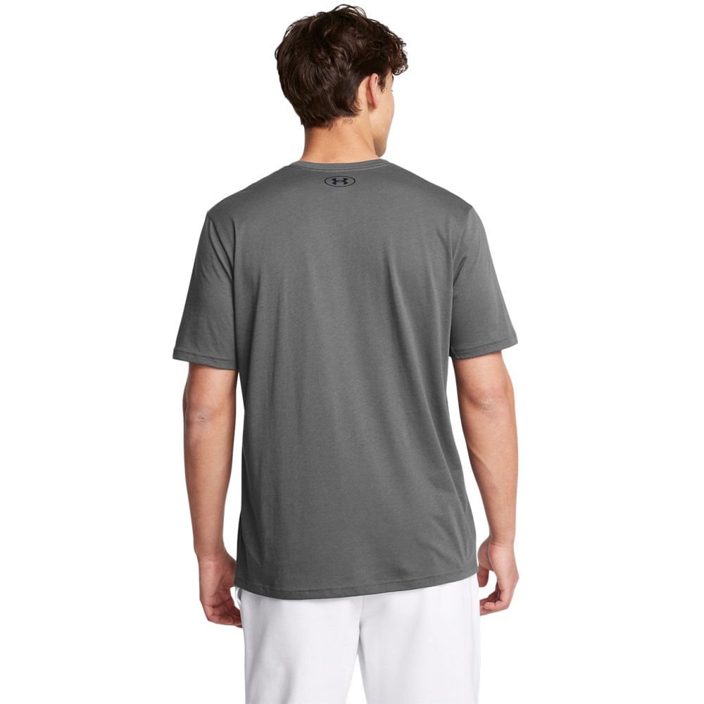 Camiseta de Treino Masculina Under Armour Sportstyle Left Chest Cinza 2