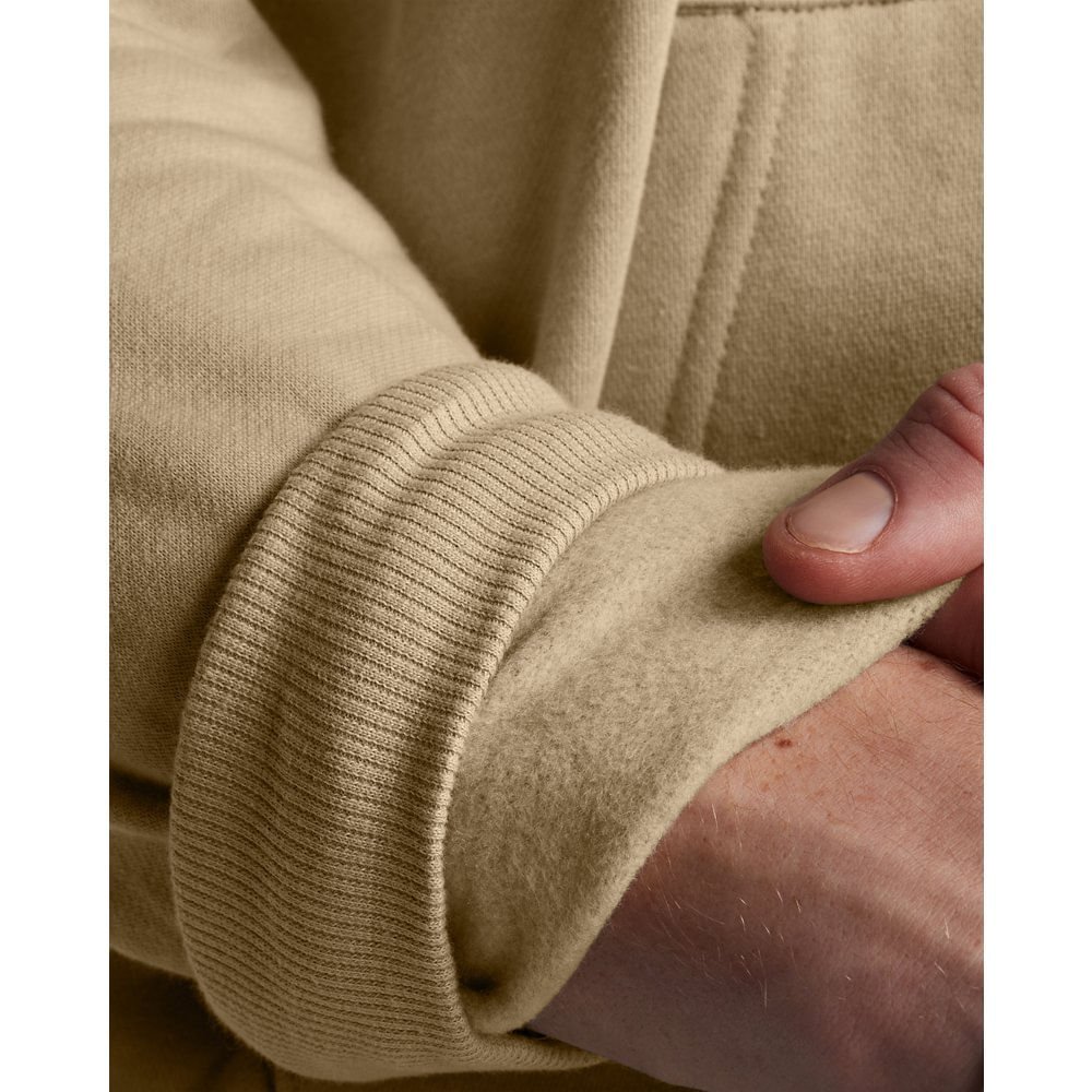 Blusa Manga Longa de Treino Masculina Under Armour Rival Fleece Bege 5