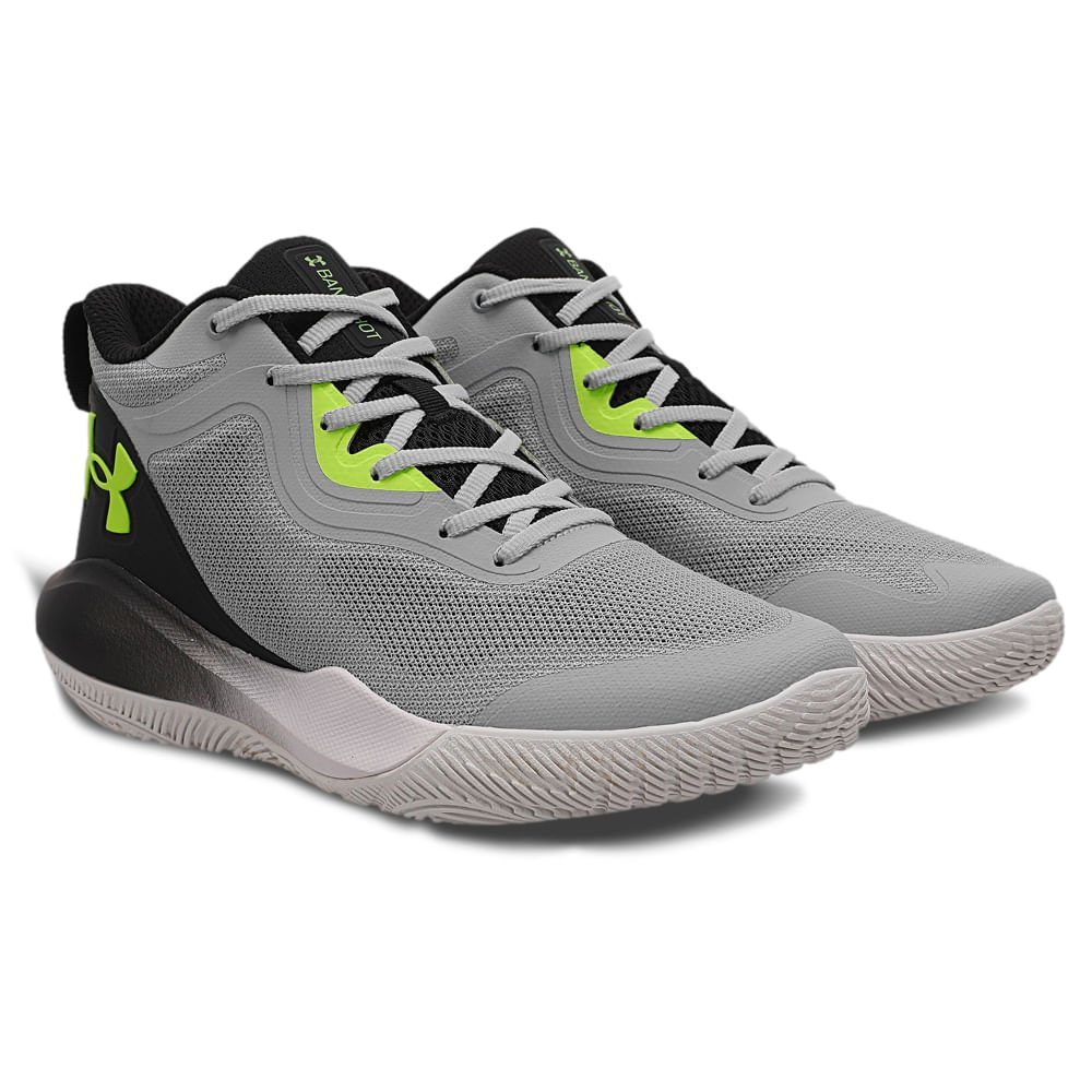 Tênis de Basquete Masculino Under Armour Bankshot Cinza 2