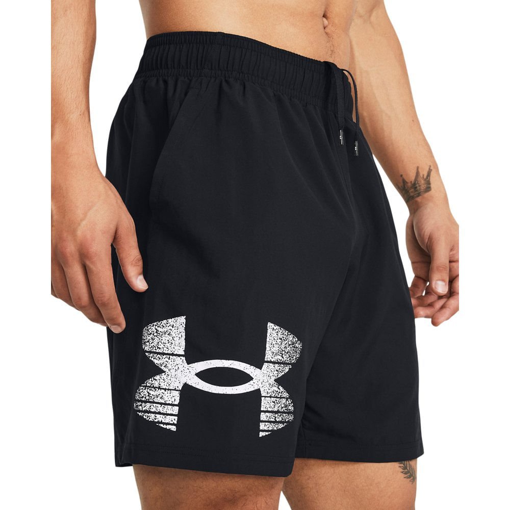 Shorts de Treino Masculino Under Armour Woven Graphic Preto 4