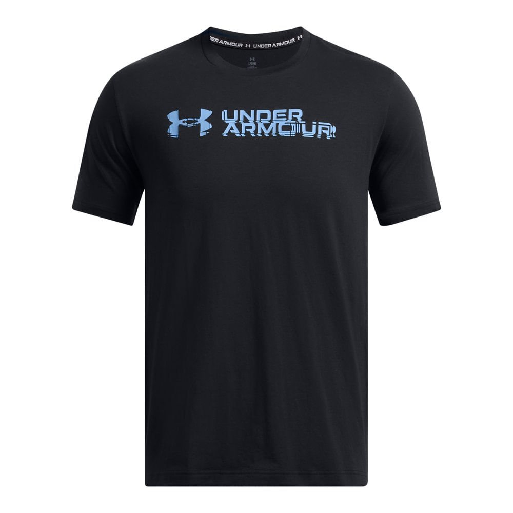 Camiseta Sportstyle Masculina Under Armour Wordmark Sleeve Preto 3