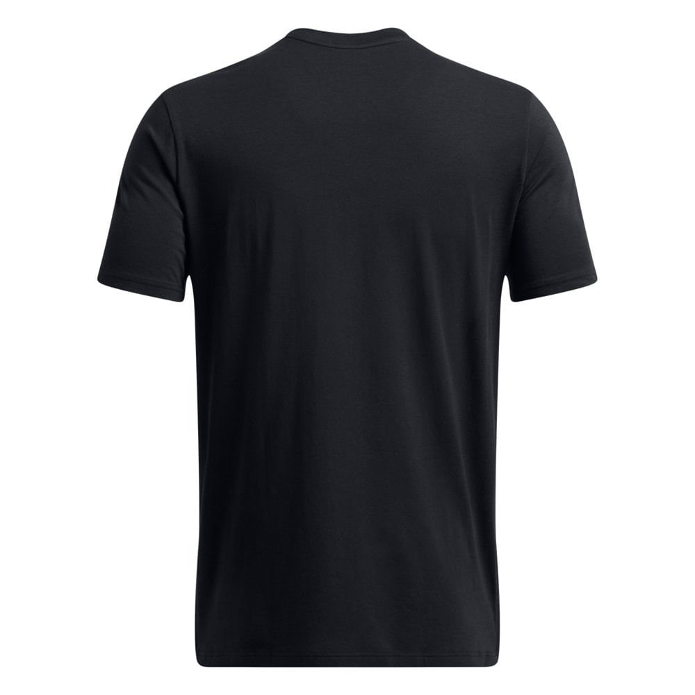 Camiseta Sportstyle Masculina Under Armour Wordmark Sleeve Preto 4