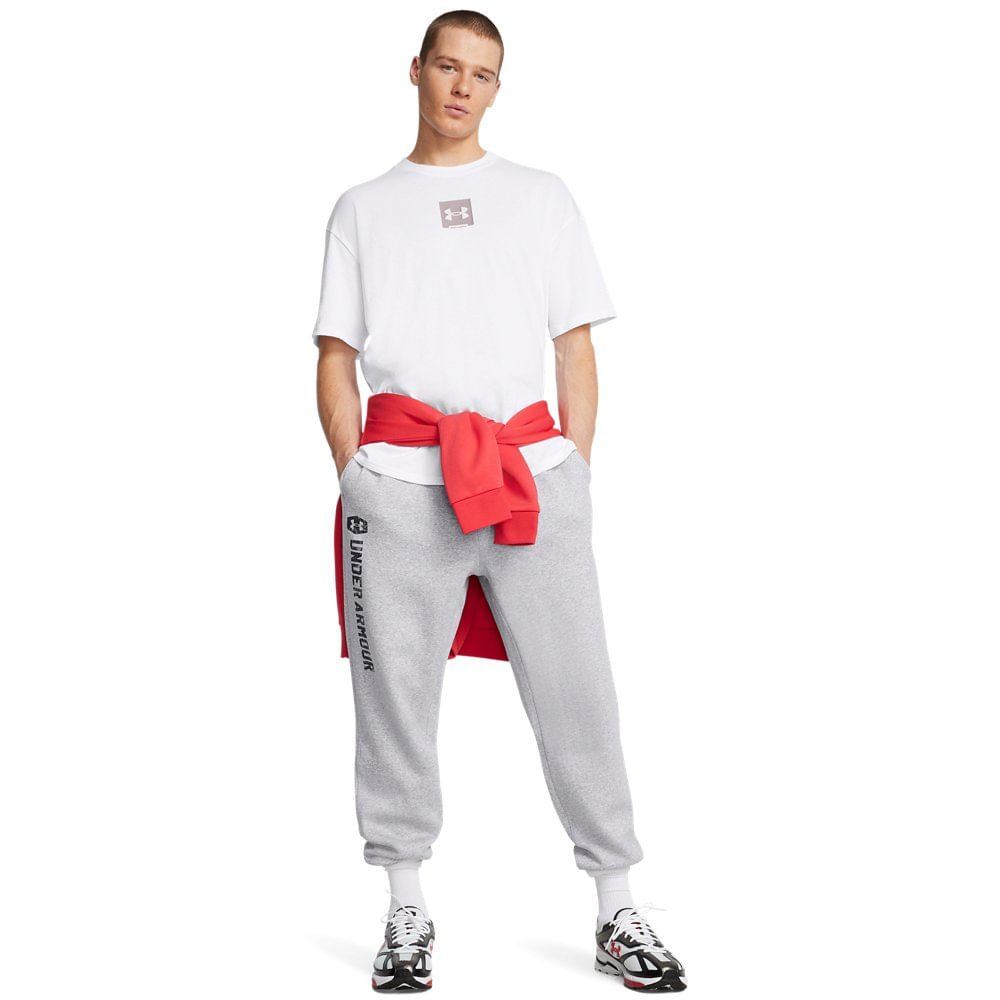 Camiseta Sportstyle Masculina Under Armour Heavyweight Oversized Branco 2