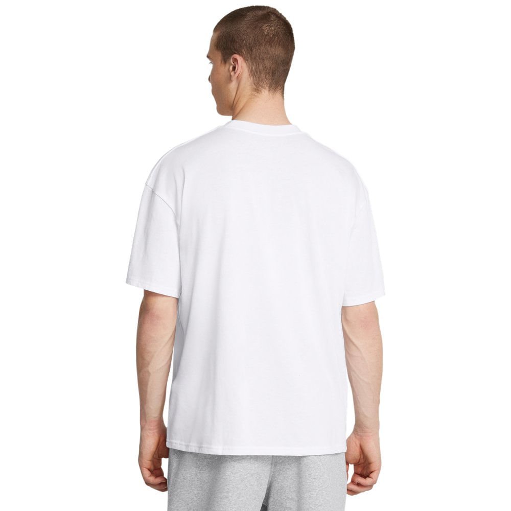 Camiseta Sportstyle Masculina Under Armour Heavyweight Oversized Branco 3