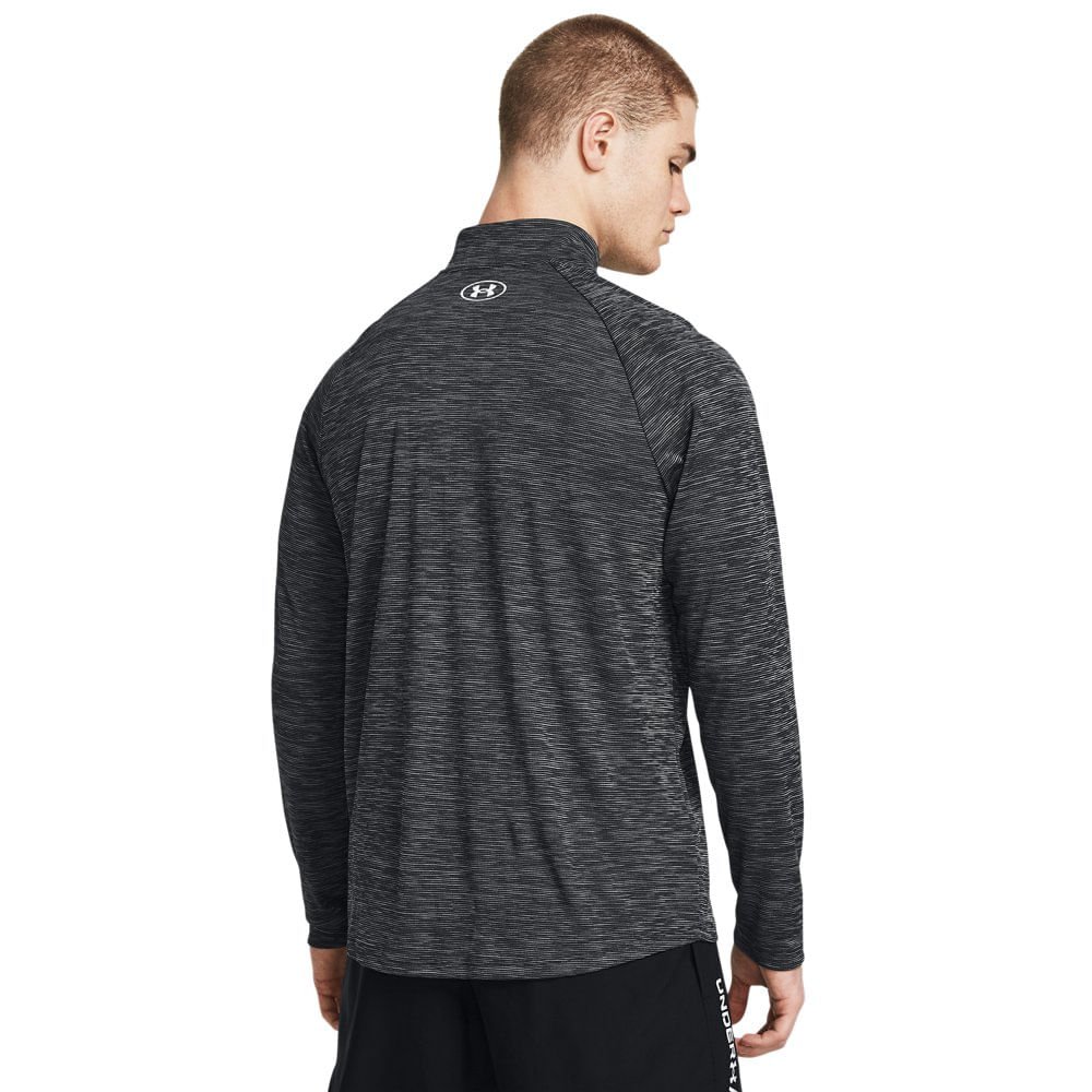 Blusa de Treino Masculina Under Armour Tech Textured Preto 2