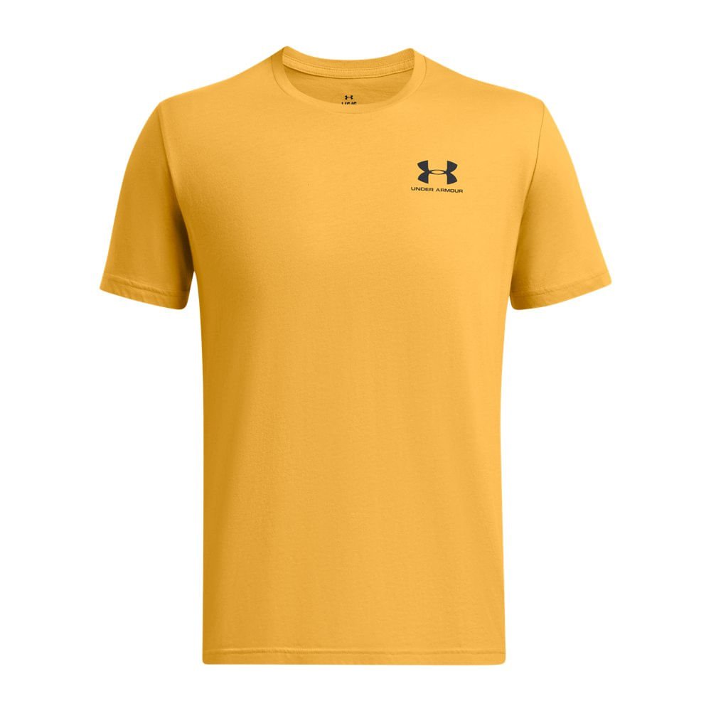 Camiseta de Treino Masculina Under Armour Sportstyle Left Chest Amarelo 3