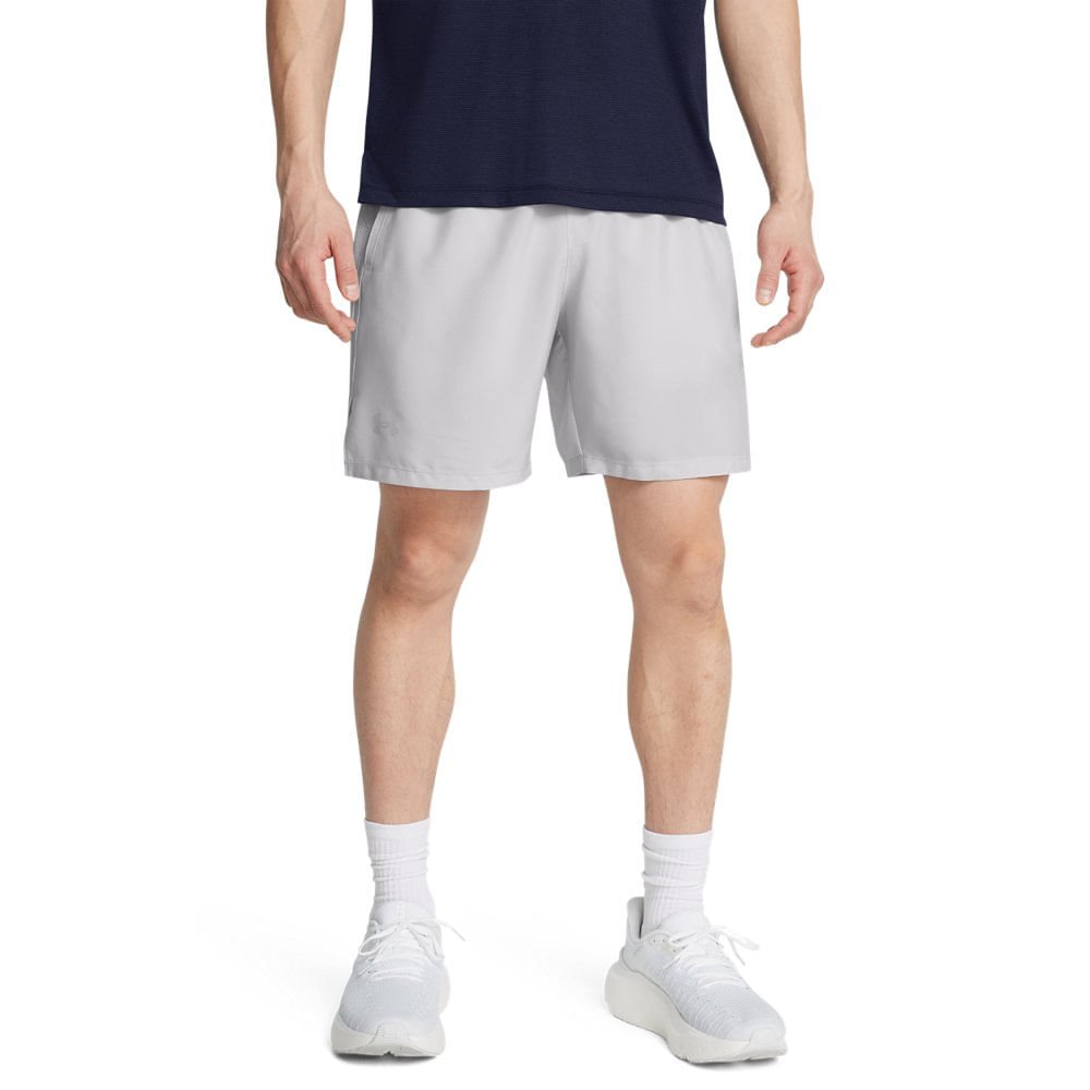 Shorts de Corrida Masculino Under Armour Launch 7 Cinza 2