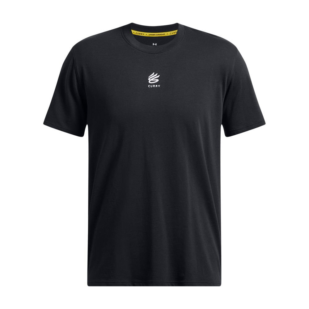 Camiseta de Basquete Masculina Under Armour Hvyweight Preto 3